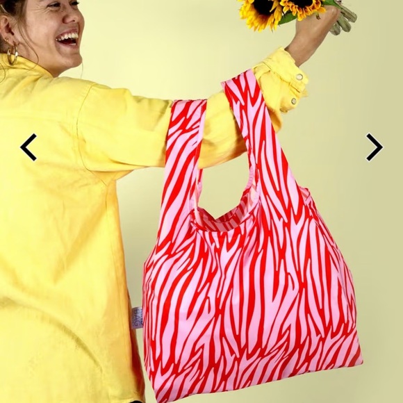 FINAL DROP🚨 NWOT reusable striped bag grocery bag farmers market carry all bag - Picture 4 of 4